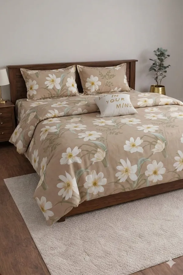 Brown_Cotton_Stanley_Double_Bedsheet_With_210_Thread_Count
