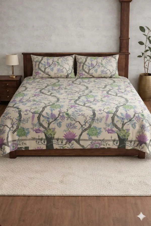 White_Cotton_Palmora_Double_Bedsheet_With_310_Thread_Count