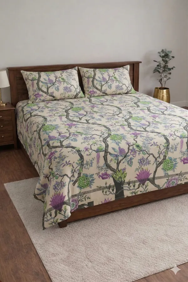 White_Cotton_Palmora_Double_Bedsheet_With_310_Thread_Count