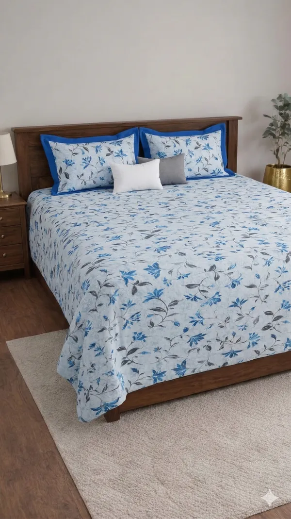 Blue_Cotton_Soft_Touch_Double_Bedsheet_With_310_Thread_Count