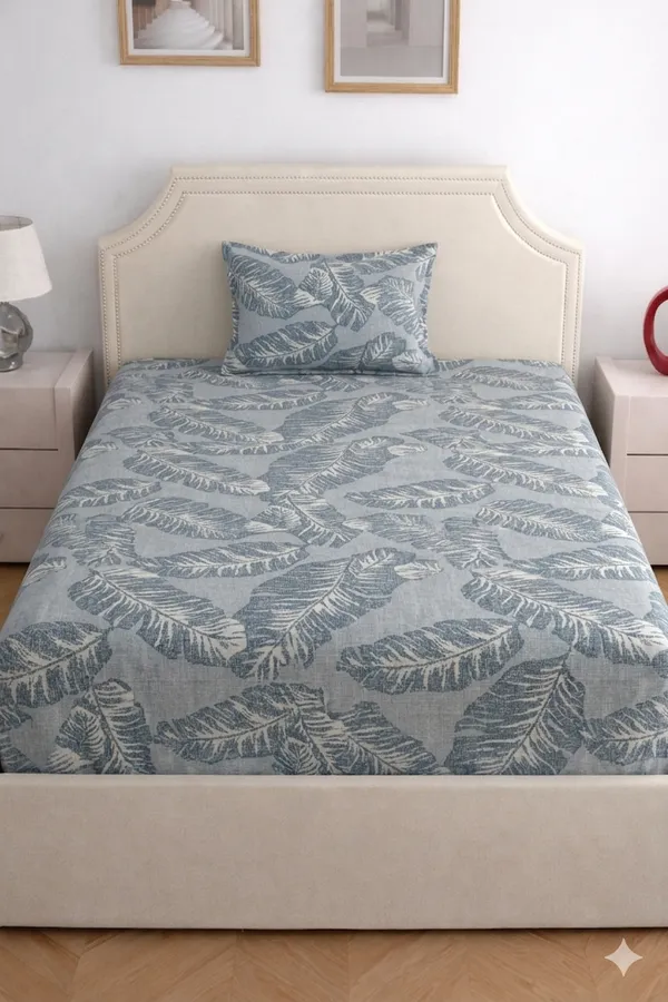 Blue_Cotton_Sonet_Single_Bedsheet