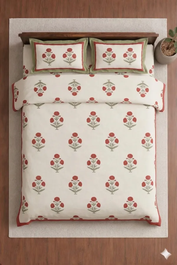 White_Cotton_Tulip_Double_Bedsheet_With_210_Thread_Count