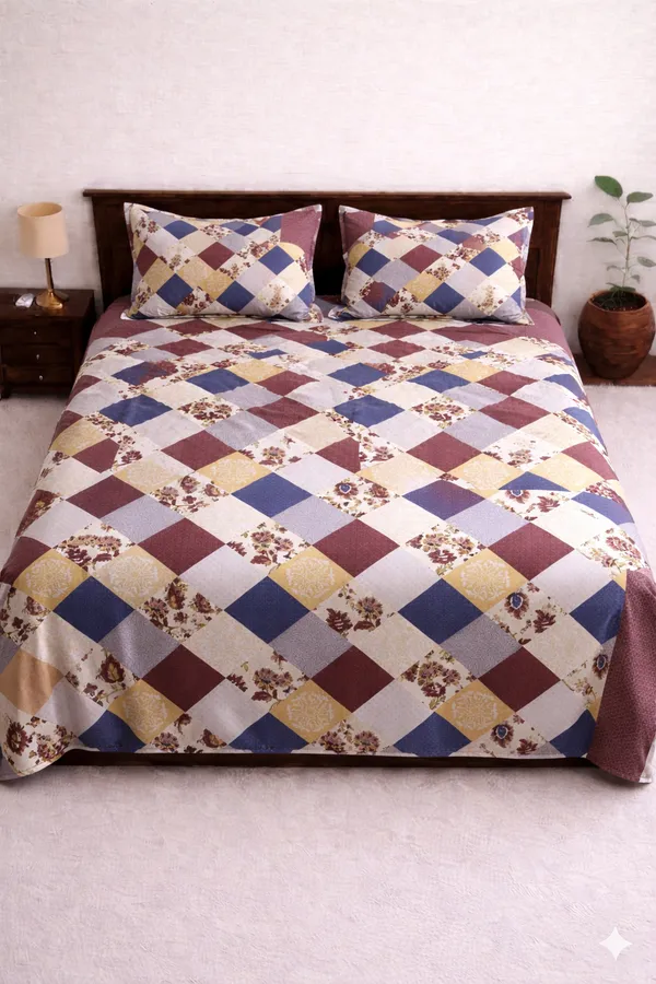 Multicolor_Cotton_Boston_Double_Bedsheet_With_180_Thread_Count