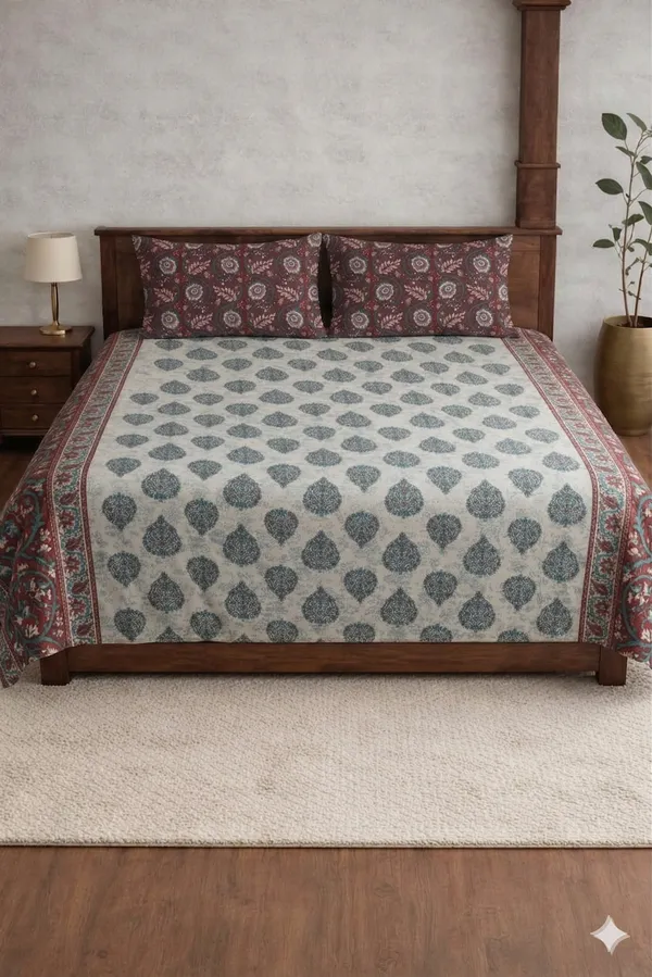 Multicolor_Cotton_Aristo_Double_Bedsheet_With_210_Thread_Count