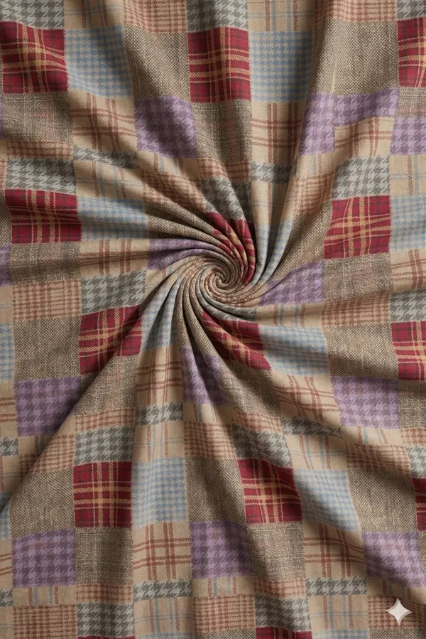 Multicolor_Cotton_Crown_Double_Bedsheet_With_210_Thread_Count