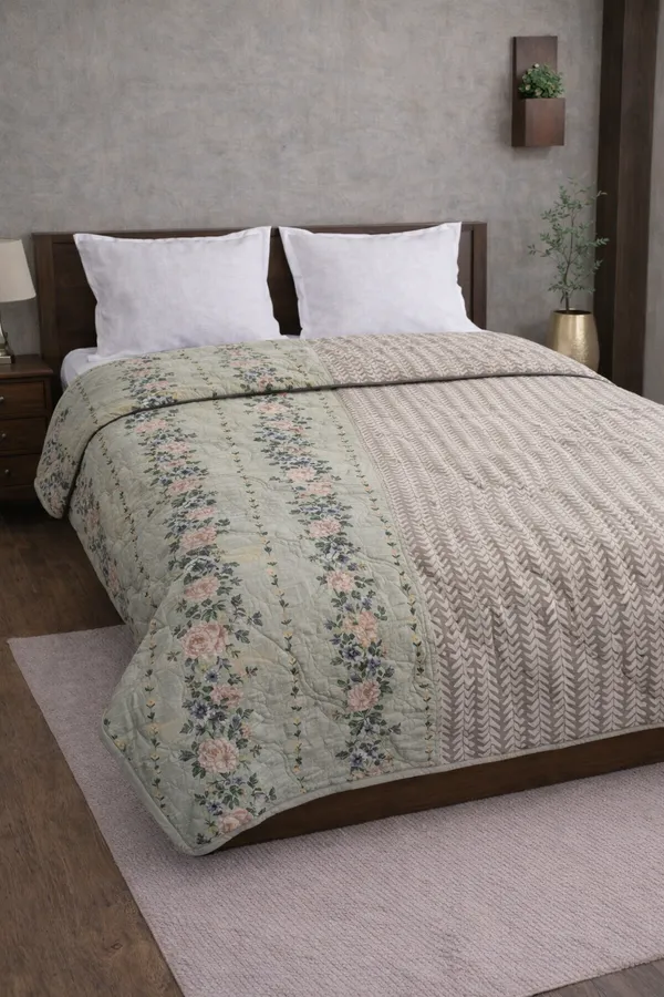 Grey_Cotton_Ac_Quilt_Ac_Quilt/Comforter_With_210_Thread_Count