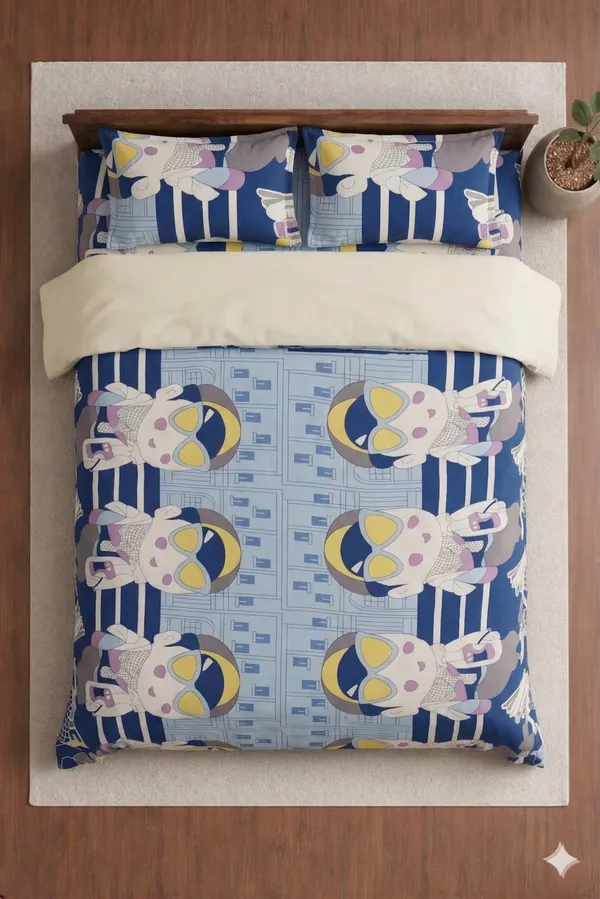 Blue_Cotton_Kids_Den_Double_Bedsheet_With_180_Thread_Count