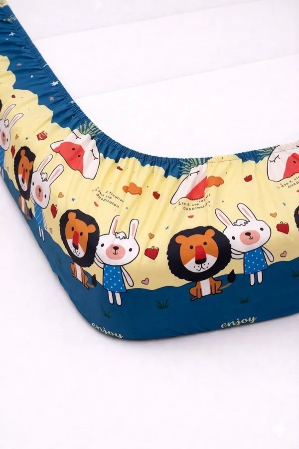 Multicolor_Cotton_Kidzee_Double_Bedsheet_With_180_Thread_Count