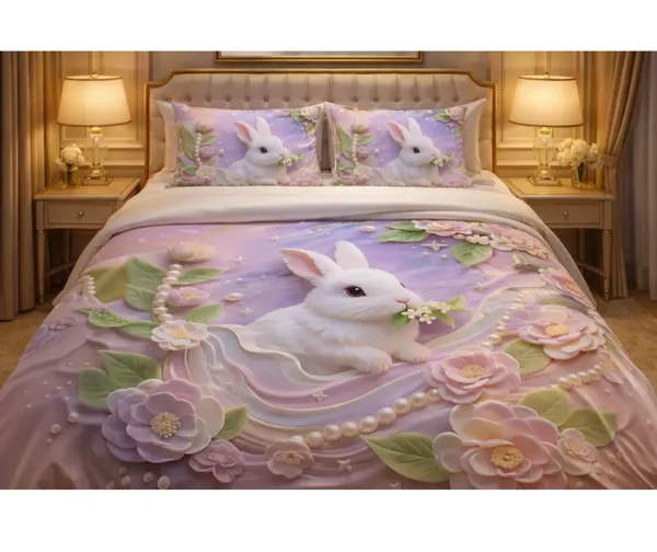 Multicolor_Cotton_7D_Printed_Double_Bedsheet_With_210_Thread_Count