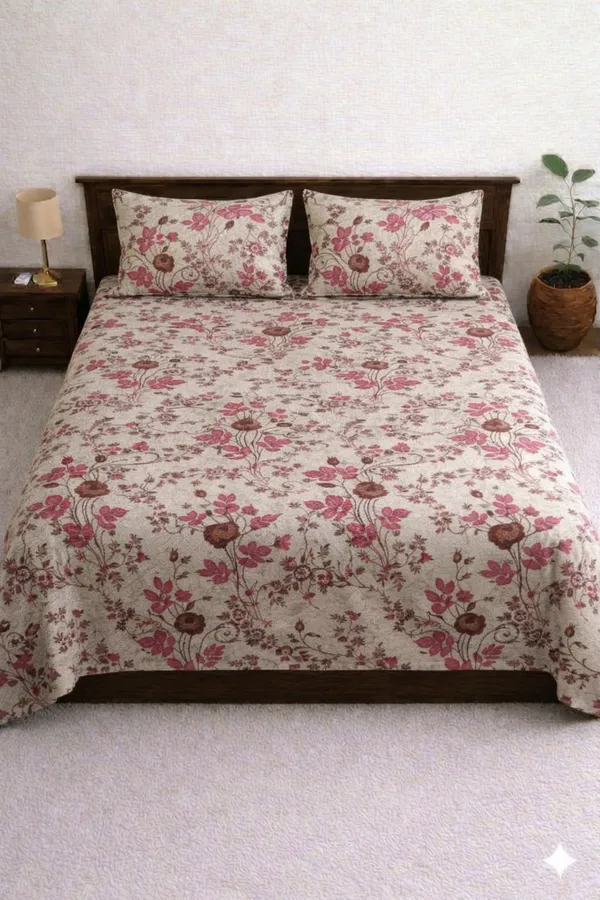 Gold_Cotton_Rosie_Double_Bedsheet_With_310_Thread_Count