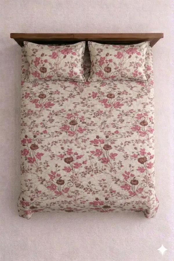 Gold_Cotton_Rosie_Double_Bedsheet_With_310_Thread_Count