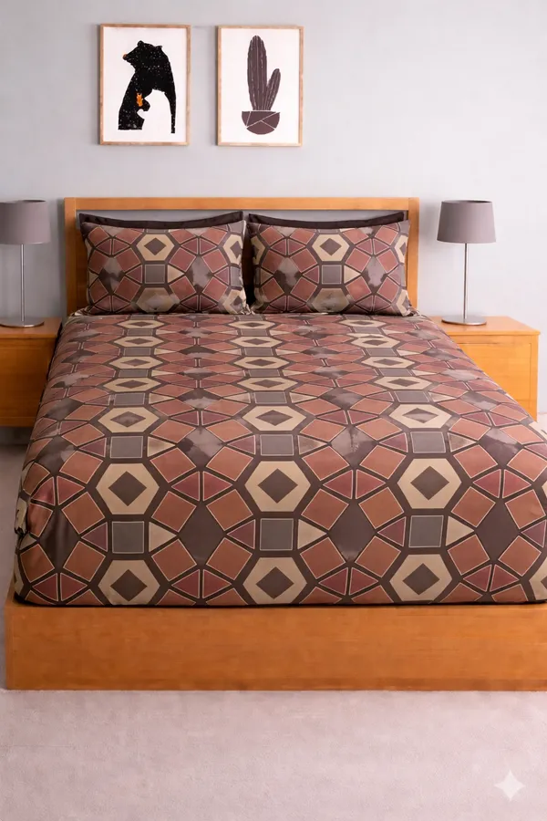Multicolor_Cotton_Blue_Stone_Double_Bedsheet_With_210_Thread_Count