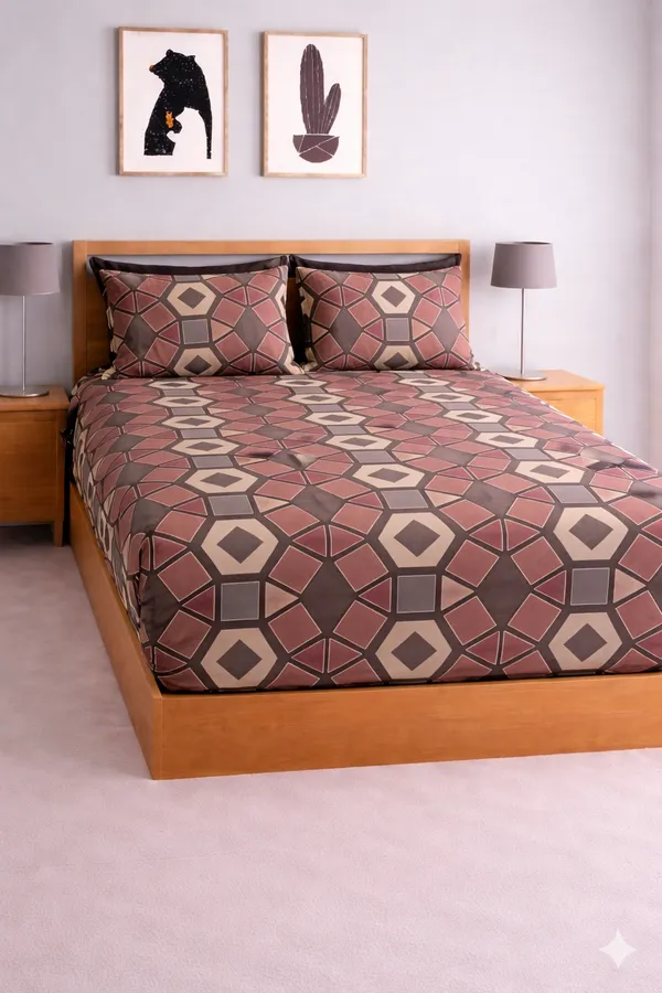 Multicolor_Cotton_Blue_Stone_Double_Bedsheet_With_210_Thread_Count