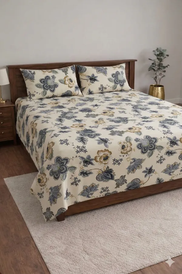 White_Cotton_Palmora_Double_Bedsheet_With_310_Thread_Count