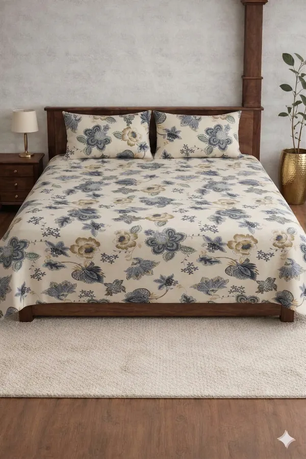 White_Cotton_Palmora_Double_Bedsheet_With_310_Thread_Count