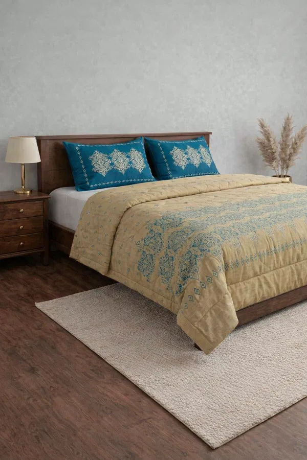 Multicolor_Cotton_Rock_N_Roll_Double_Bedsheet_With_310_Thread_Count