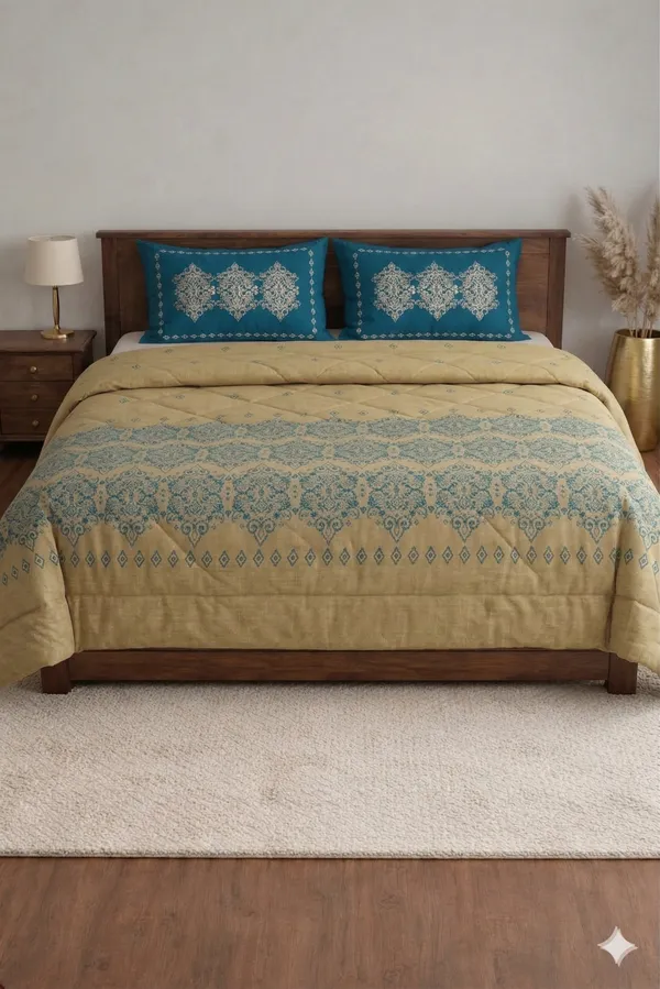 Multicolor_Cotton_Rock_N_Roll_Double_Bedsheet_With_310_Thread_Count