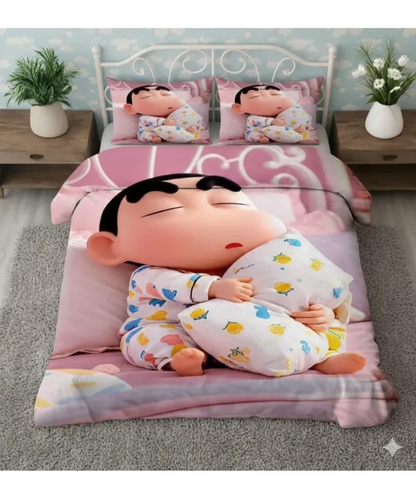 Multicolor_Cotton_7D_Printed_Double_Bedsheet_With_210_Thread_Count