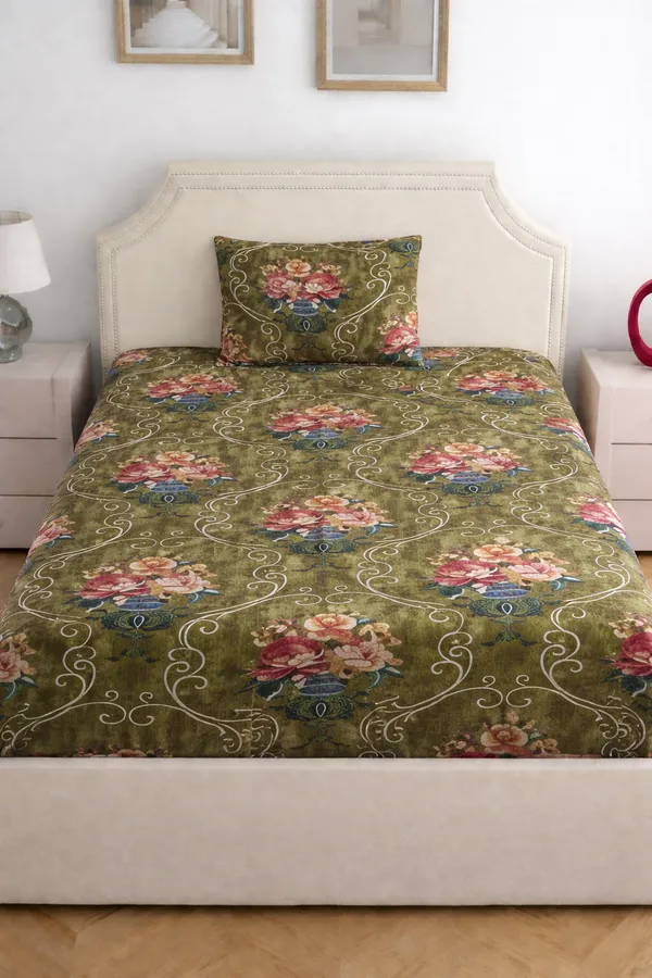 Green_Cotton_Everyday_Single_Bedsheet