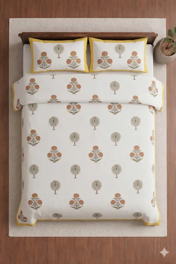 White_Cotton_Kaya_Double_Bedsheet_With_210_Thread_Count