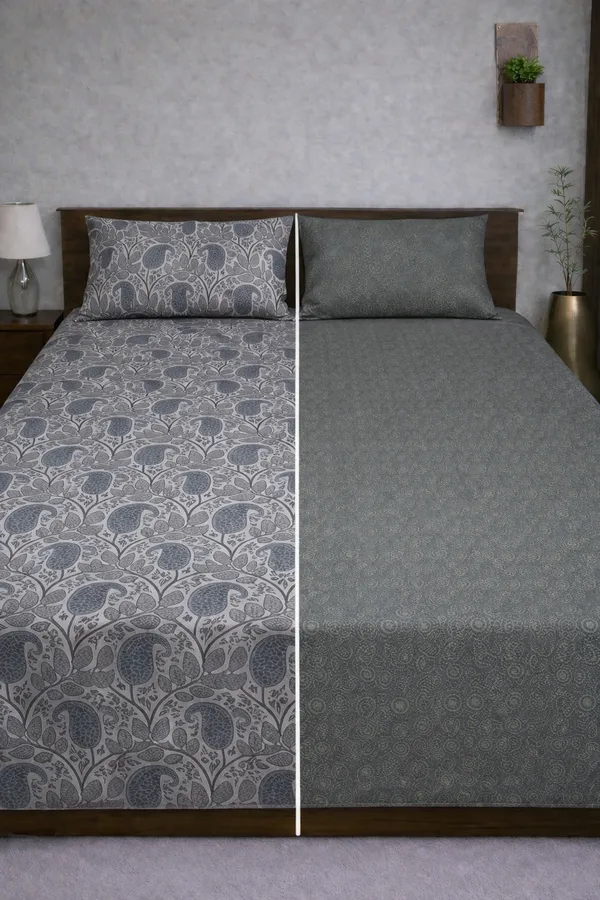 Multicolor_Cotton_Reversible_Double_Bedsheet_With_210_Thread_Count