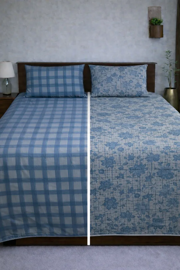 Multicolor_Cotton_Reversible_Double_Bedsheet_With_210_Thread_Count