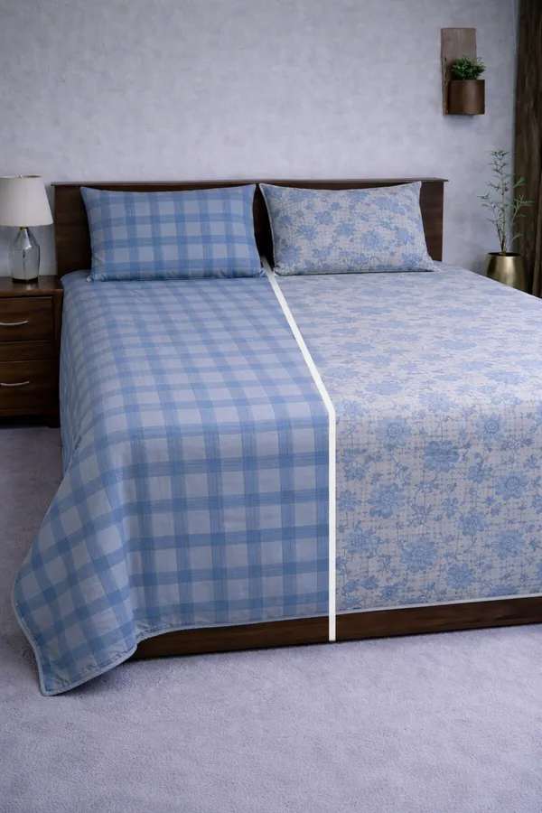 Multicolor_Cotton_Reversible_Double_Bedsheet_With_210_Thread_Count