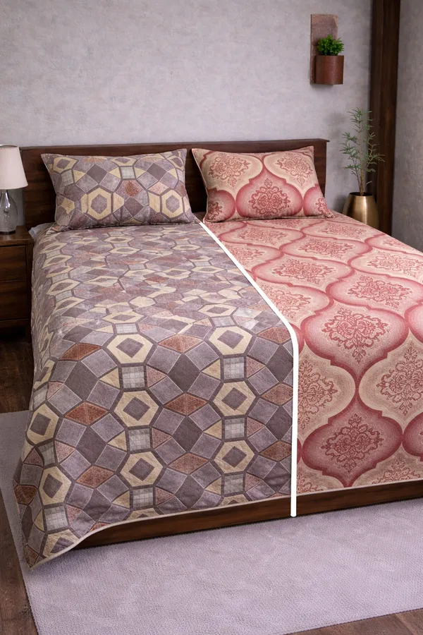 Multicolor_Cotton_Reversible_Double_Bedsheet_With_210_Thread_Count