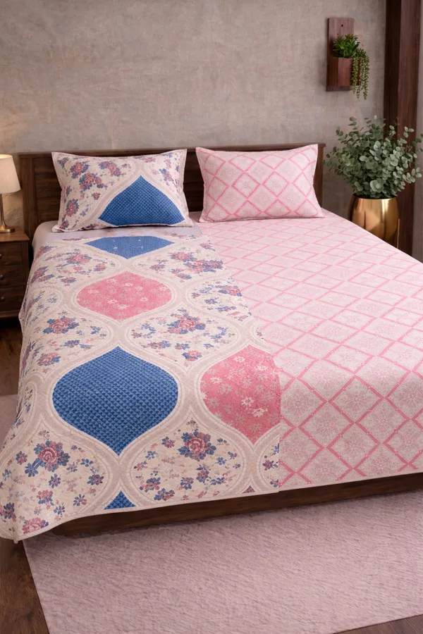 Multicolor_Cotton_Bedcover_Double_Bedsheet_With_210_Thread_Count