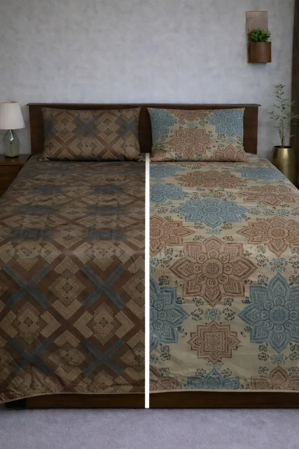 Multicolor_Cotton_Reversible_Double_Bedsheet_With_210_Thread_Count