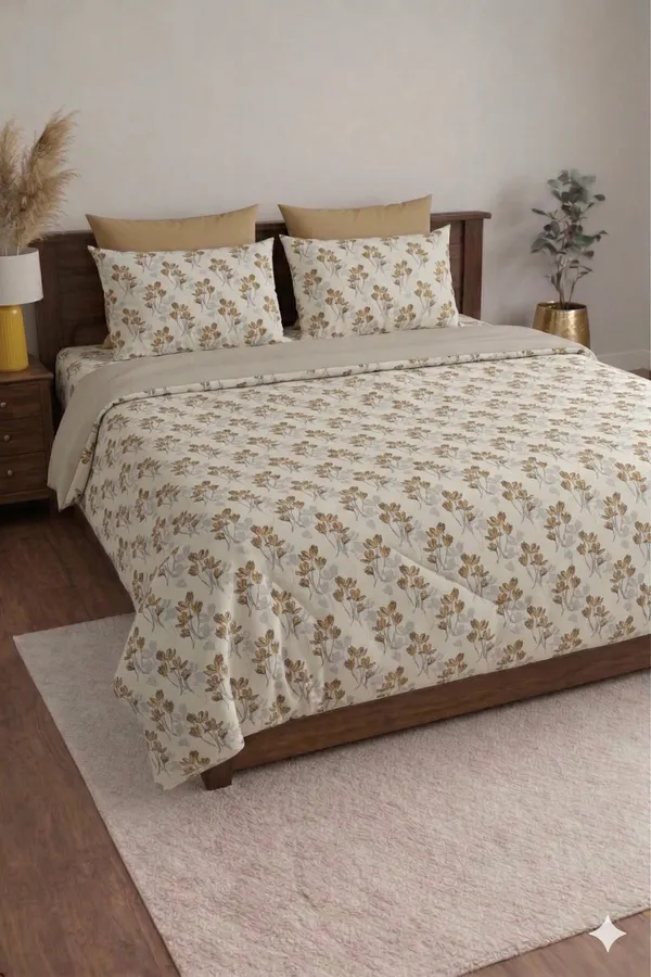 White_Cotton_Pearl_Double_Bedsheet_With_210_Thread_Count