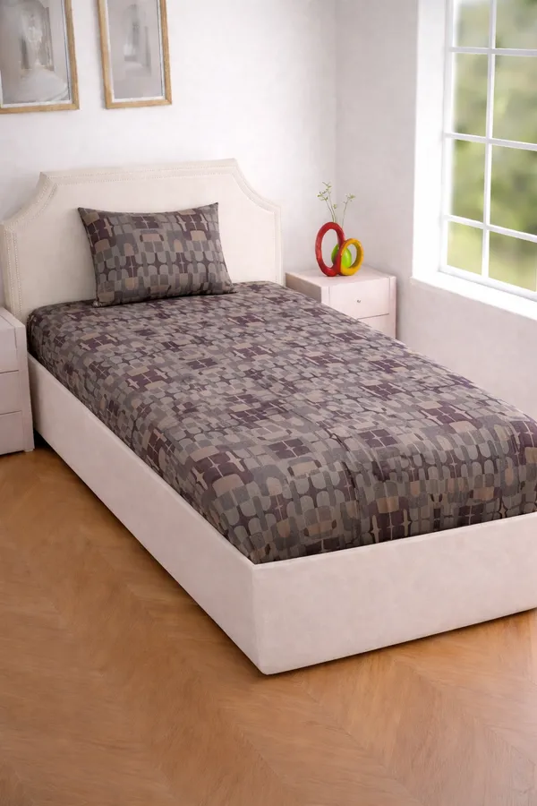 Brown_Cotton_Crown_Single_Bedsheet
