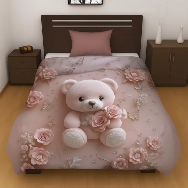 Pink_Cotton_7D_Printed_Ac_Quilt/Comforter_With_180_Thread_Count