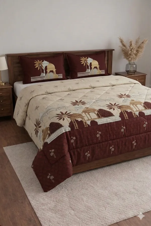 Multicolor_Cotton_Rock_N_Roll_Double_Bedsheet_With_310_Thread_Count