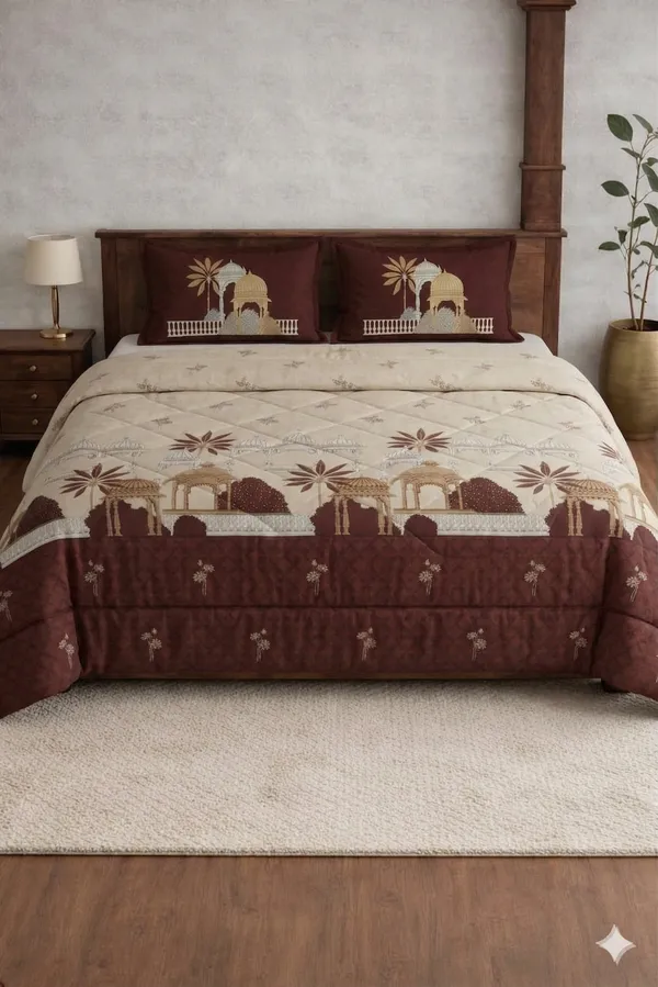 Multicolor_Cotton_Rock_N_Roll_Double_Bedsheet_With_310_Thread_Count