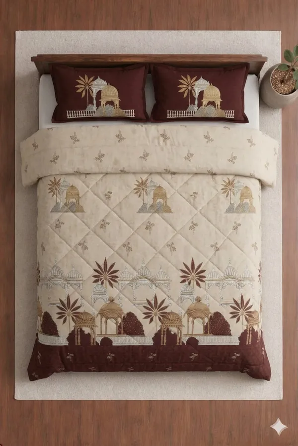 Multicolor_Cotton_Rock_N_Roll_Double_Bedsheet_With_310_Thread_Count