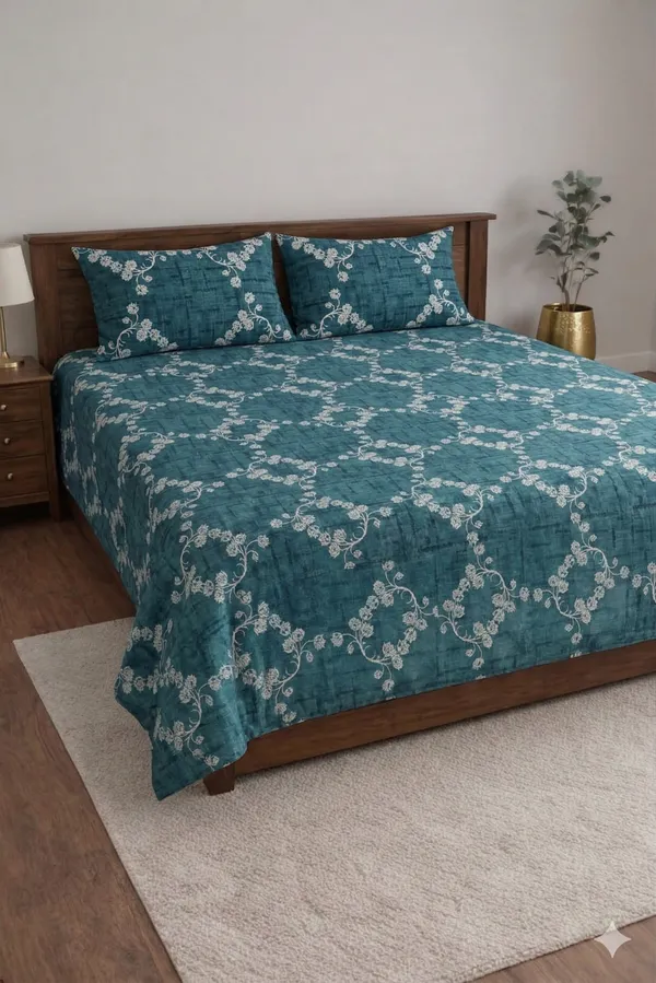 Blue_Cotton_Blue_Berry_Double_Bedsheet_With_180_Thread_Count