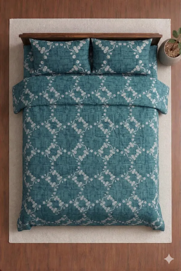 Blue_Cotton_Blue_Berry_Double_Bedsheet_With_180_Thread_Count