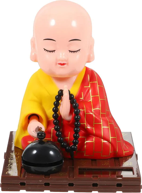 Solar_Buddha_Moving_Head,_Hand_For_Health_Wealth,_Prosperity_Buddha_Monk_Statue_Decorative_Showpiece_(Plastic,_Multicolor)