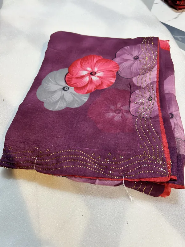 Purple_Floral_Embellished_Chiffon_Saree_With_Sequin_Work