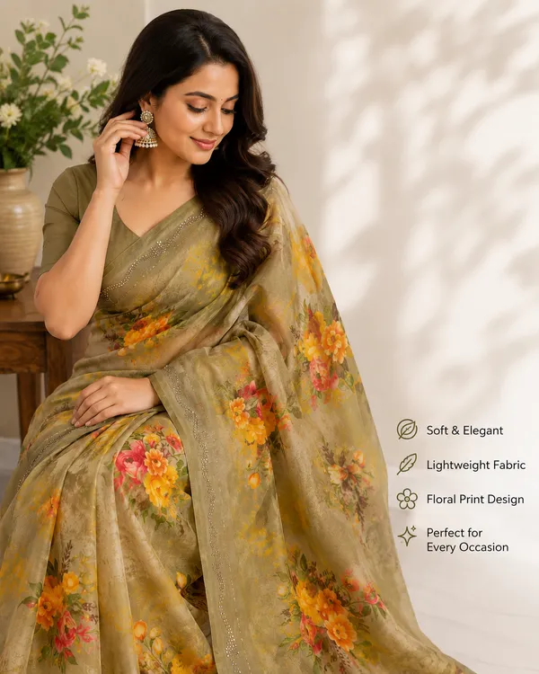 Yellow_Floral_Weightless_Saree