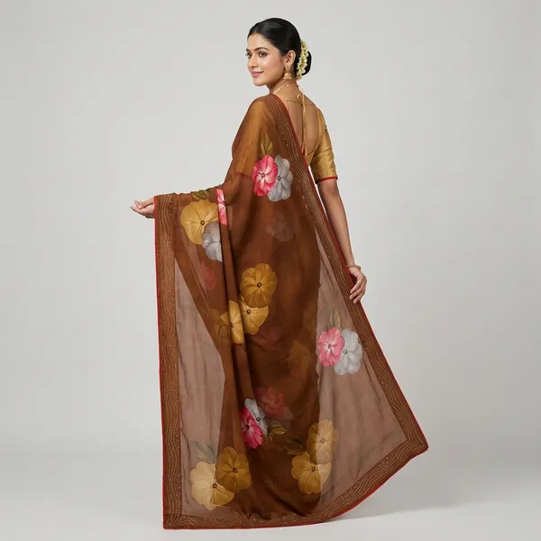Floral_Designer_Georgette_Saree_With_Embellished_Border