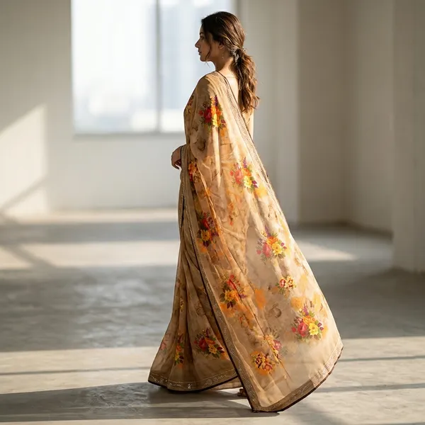 Vintage_Floral_Embroidered_Weightless_Saree_With_Sequin_Border