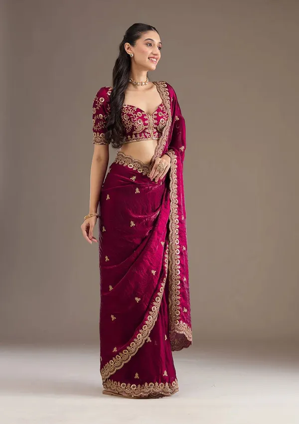 Magenta_Pure_Chiffon_Saree_For_Women