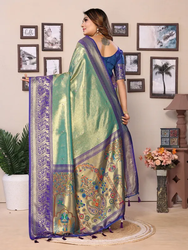 Multicolor_Tissue_Saree_For_Women