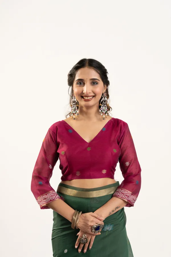 Green_Pure_Cotton_Saree_For_Women