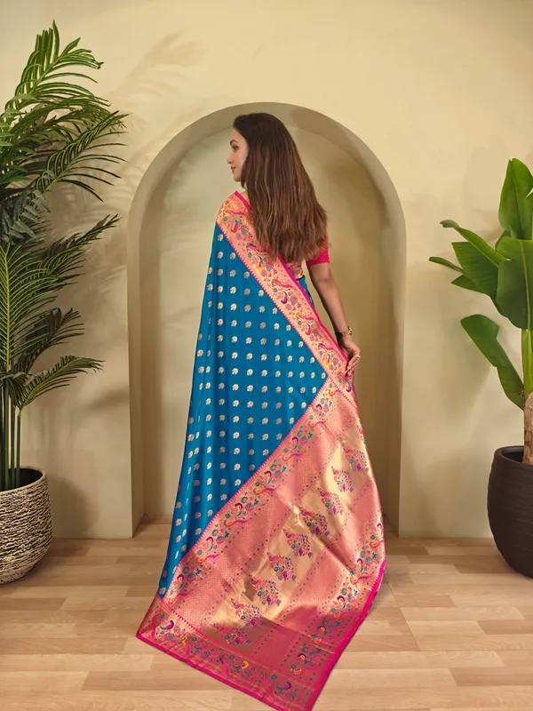 Blue_Art_Silk_Saree_For_Women