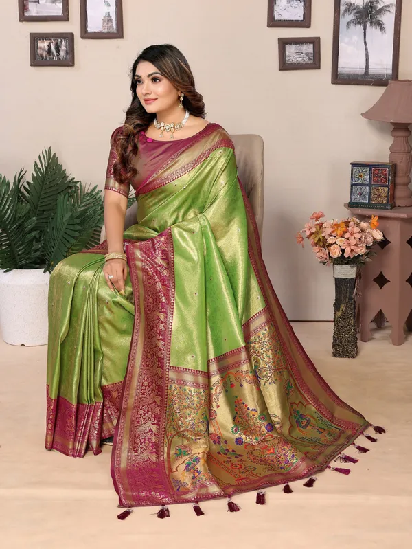 Multicolor_Tissue_Saree_For_Women