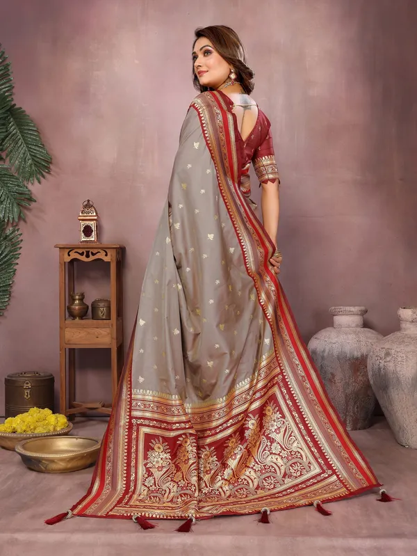 Grey_Art_Silk_Saree_For_Women
