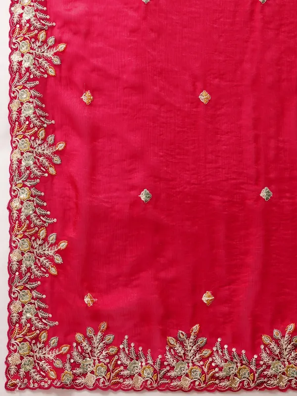 Pink_Pure_Chiffon_Saree_For_Women